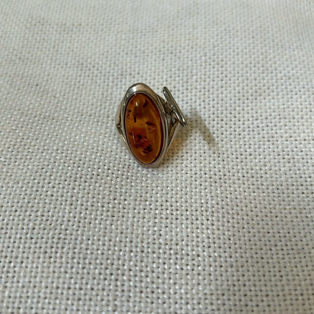 Beautiful amber ring - Picture 2 of 4
